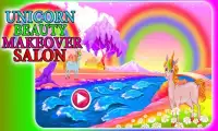 Salão de makeover beleza unicórnio - jogo spa pony Screen Shot 3