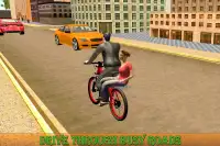 BMX Bicycle Taxi Driving Sim 2018 Screen Shot 4