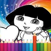 Coloring Game For Dora - Draw