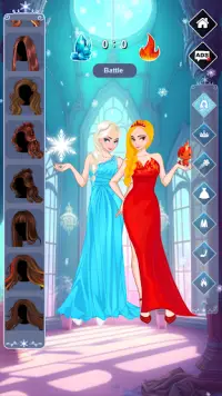 Icy or Fire dress up game Screen Shot 2