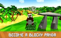 Blocky Panda Simulator - be a bamboo bear! Screen Shot 0