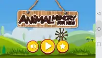 Animal Memory Game FOR Kid's Screen Shot 0