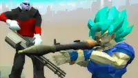 Super Saiyan Blue Goku Crime Battle City Gangster Screen Shot 1