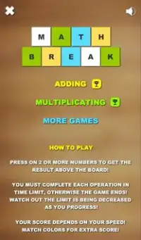 Math Break Screen Shot 2
