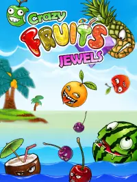 Crazy Fruit Jewels - 3 Match game Screen Shot 0