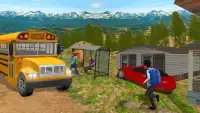 Simulator School Bus moderna de 2018: Uphill 3D Dr Screen Shot 1