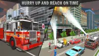 رجال الاطفاء شاحنة محاكاة: إنقاذ ألعاب Screen Shot 9