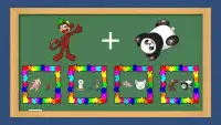 Hayvanlı Matematik Puzzle Oyunu Çocuklar için Screen Shot 1