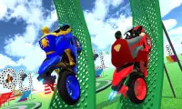 Superheros City Bike 3D : Stunts racing Game 2021 Screen Shot 2