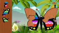 Butterfly jigsaw kids games Screen Shot 2