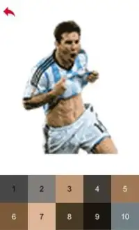 Lionel Messi Color by Number - Pixel Art Game Screen Shot 5