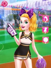 Cheerleader Girls Makeup - Be a Cricket Fan Screen Shot 6