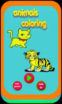 animal coloring pages- cat coloring pages for kids Screen Shot 0