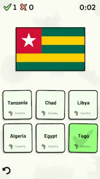 Countries of Africa Quiz - Maps, Capitals, Flags Screen Shot 1