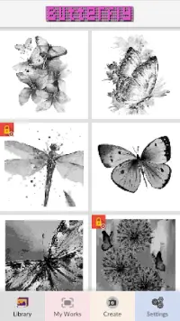 Butterfly - Pixel Art Screen Shot 1