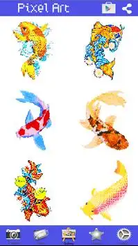 Coloring Book Koi Fish Pixel Art Screen Shot 5