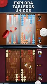 Backgammon Go, juego online gratuito en vivo Screen Shot 1