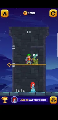 Hero rescue:Pull the pins&Save the princess Screen Shot 5