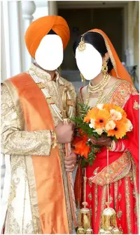 Couple Punjabi Wedding Frames Screen Shot 2