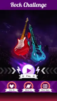 Cabaran Rock: Permainan Gitar Elektrik Screen Shot 3