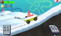Sponge Kraby Car Hill Racing Screen Shot 5