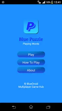 Blue Puzzle Screen Shot 0