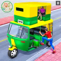 Tuk Tuk Rikshaw Auto Game Screen Shot 0