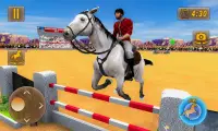 عرض الحصان محاكي 2019: 3D سباق الخيل القفز Screen Shot 2