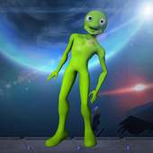 Dame Tu Cosita Challenge - Green Alien Dance Game