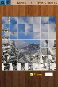 雪の風景のジグソーパズル Screen Shot 3