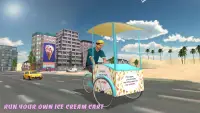 Homem Ice Cream da praia Screen Shot 2