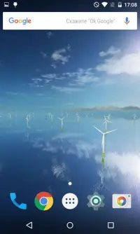 Живые обои Морские ветрогенераторы 3D Screen Shot 1
