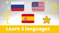 Learning words in 3 languages Screen Shot 8