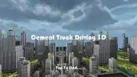 Cement Truck Driving 3D FREE Screen Shot 0