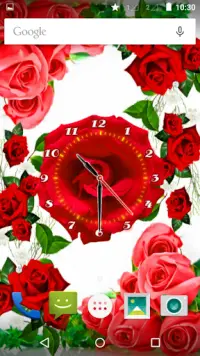 Rose Flower Clock Screen Shot 9