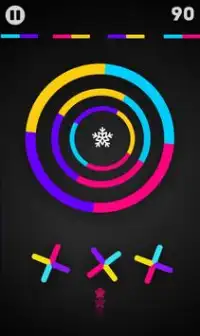 Crazy Color Switch Free Game : Color Circles Game Screen Shot 1