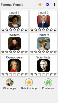 Famous People - History Quiz Screen Shot 2