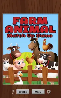 Farm Animal Match Up Game Fun Screen Shot 0