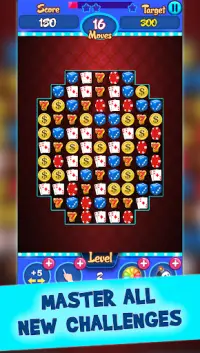 카지노 쓰리 매치 게임 (Casino Match 3 Puzzle) Screen Shot 2