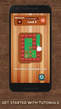 Sokoban - wood block free cube puzzle game Screen Shot 2