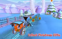 Snowman Monster Car Christmas Train: Gift Collect Screen Shot 2
