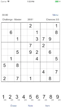 Sudoku X - Classic Sudoku Screen Shot 1