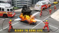 HQ Firefighter Fire Truck Game Screen Shot 2