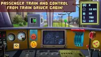 Tren de pasajeros simulador Screen Shot 3