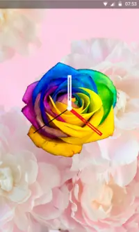 Rose Clock Live wallpaper Screen Shot 2