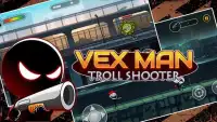 Vexman troll shooter - Stickman run and gun 2 Screen Shot 1