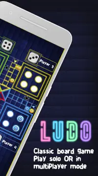 Glow ludo - Dice game Screen Shot 1