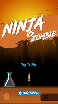 Ninja Vs Zombie - Slice Zombie Screen Shot 0