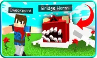 Bridge Worm Horror Craft Mod for Minecraft PE Screen Shot 2