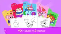 Purple Pink Coloring Book-Kids Painting Game Screen Shot 11